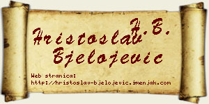 Hristoslav Bjelojević vizit kartica